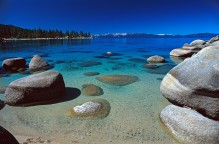 Boulders in the Sand, East Shore, Lake Tahoe